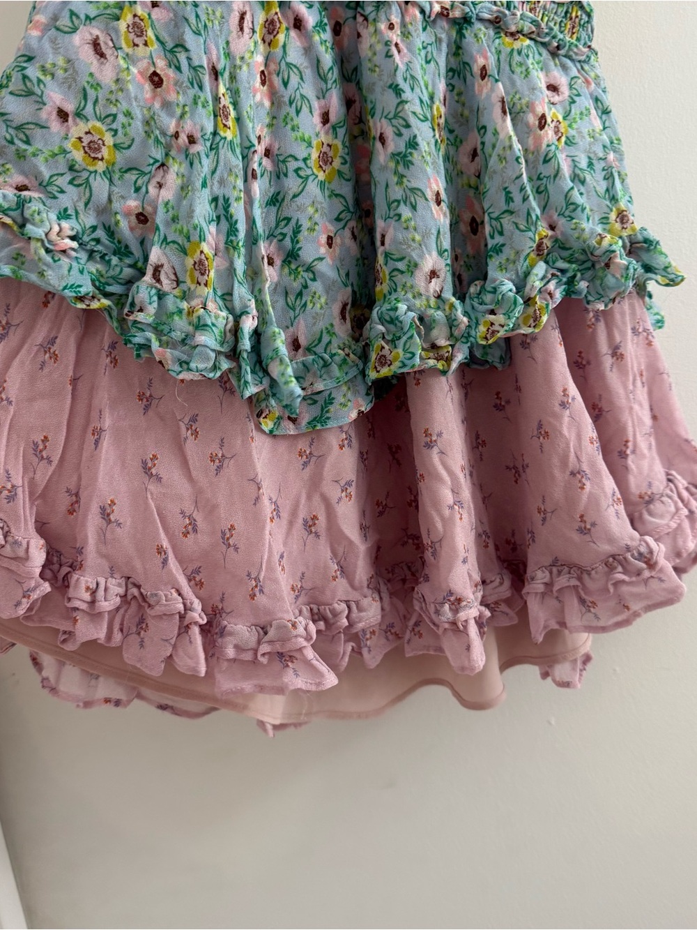 YUMI KIM Milly Flutter Sleeve Mini Dress in Willow Garden Mixed Print Sz Small - Picture 4 of 13